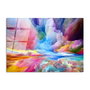 Wallity Pintura Decorativa UV-223 de Vidrio Templado Multicolor 70 x 100 cm